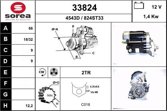 EAI 33824 - Стартер unicars.by