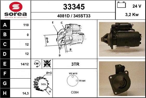 EAI 33345 - Стартер unicars.by