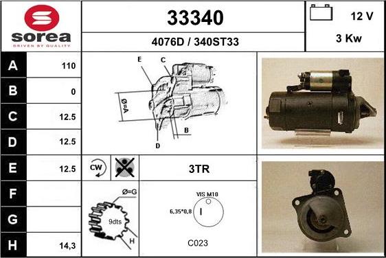 EAI 33340 - Стартер unicars.by