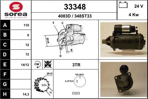 EAI 33348 - Стартер unicars.by