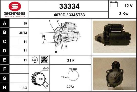 EAI 33334 - Стартер unicars.by