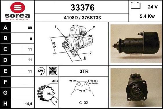 EAI 33376 - Стартер unicars.by