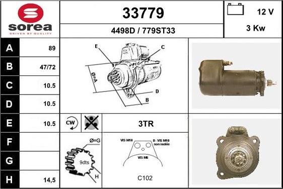 EAI 33779 - Стартер unicars.by