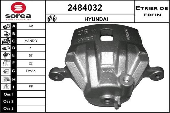 EAI 2484032 - Тормозной суппорт unicars.by