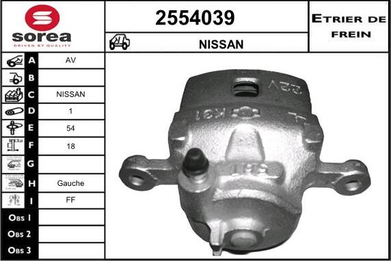 EAI 2554039 - Тормозной суппорт unicars.by