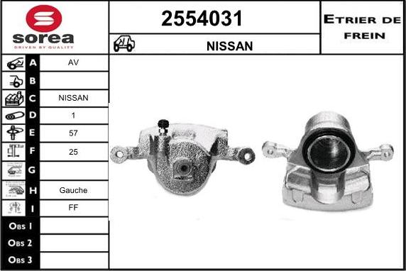 EAI 2554031 - Тормозной суппорт unicars.by