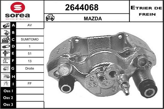 EAI 2644068 - Тормозной суппорт unicars.by