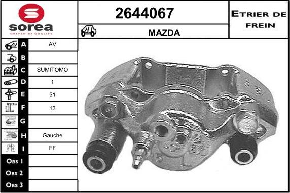 EAI 2644067 - Тормозной суппорт unicars.by