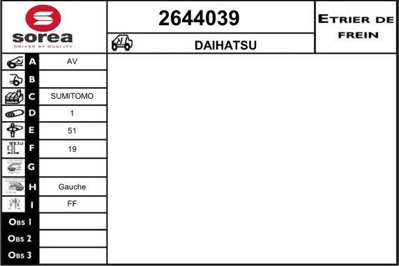 EAI 2644039 - Тормозной суппорт unicars.by