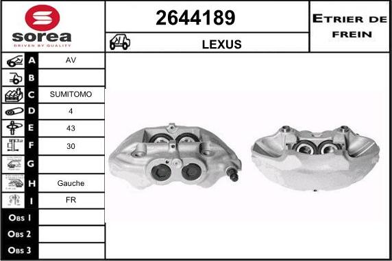 EAI 2644189 - Тормозной суппорт unicars.by