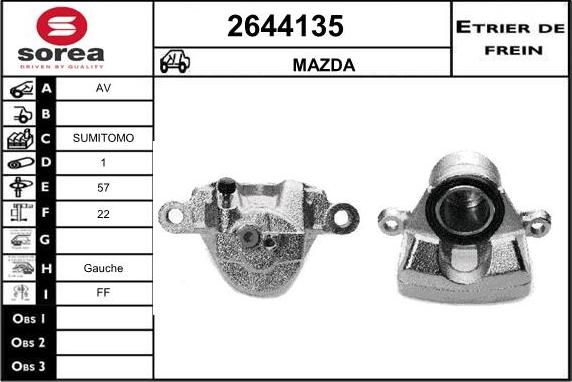 EAI 2644135 - Тормозной суппорт unicars.by