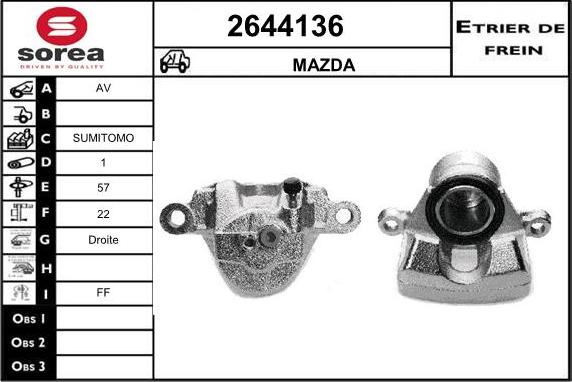 EAI 2644136 - Тормозной суппорт unicars.by