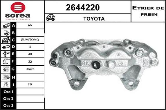 EAI 2644220 - Тормозной суппорт unicars.by