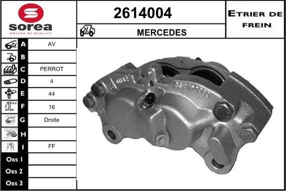 EAI 2614004 - Тормозной суппорт unicars.by