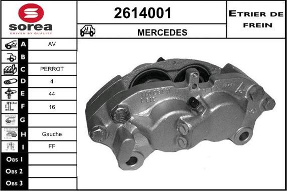 EAI 2614001 - Тормозной суппорт unicars.by