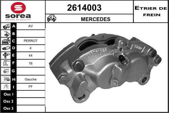 EAI 2614003 - Тормозной суппорт unicars.by