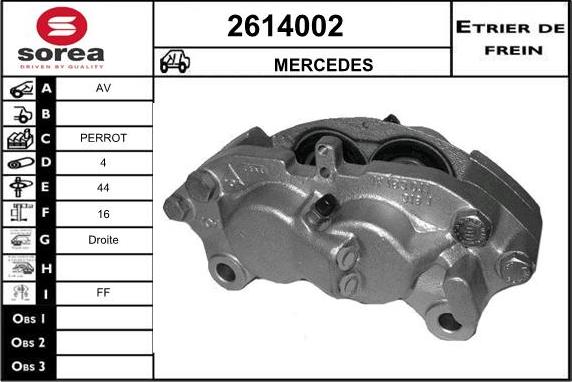 EAI 2614002 - Тормозной суппорт unicars.by