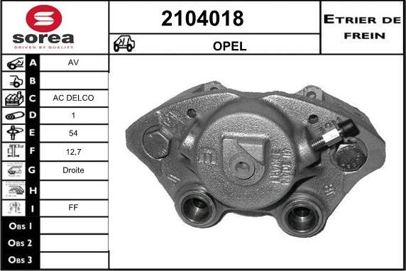 EAI 2104018 - Тормозной суппорт unicars.by