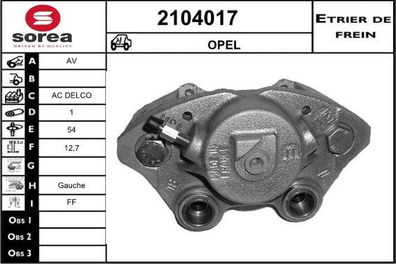 EAI 2104017 - Тормозной суппорт unicars.by