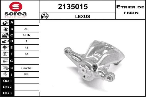 EAI 2135015 - Тормозной суппорт unicars.by