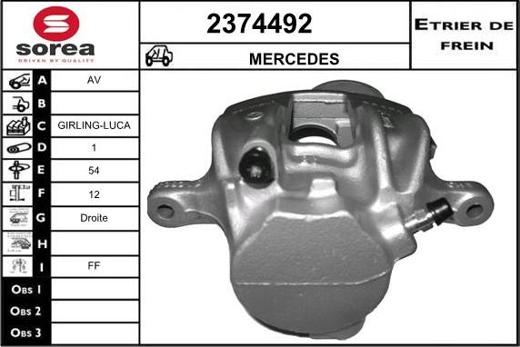 EAI 2374492 - Тормозной суппорт unicars.by