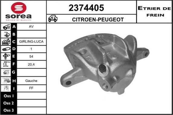 EAI 2374405 - Тормозной суппорт unicars.by