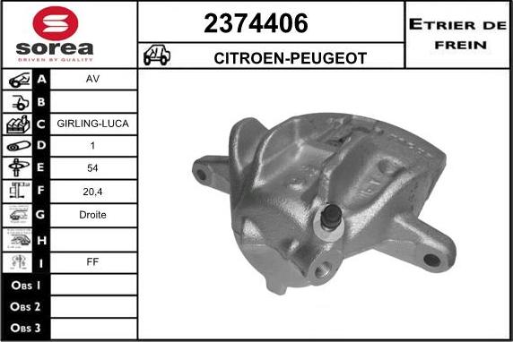 EAI 2374406 - Тормозной суппорт unicars.by