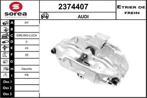 EAI 2374407 - Тормозной суппорт unicars.by