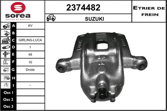 EAI 2374482 - Тормозной суппорт unicars.by