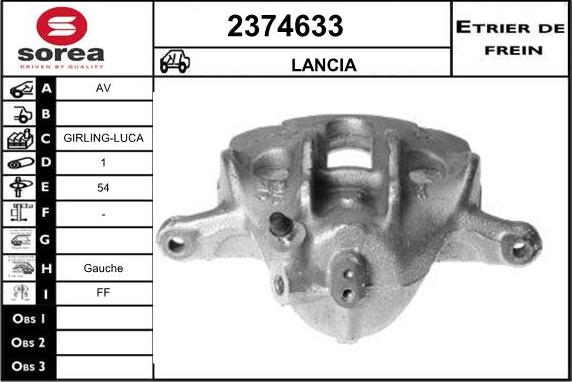 EAI 2374633 - Тормозной суппорт unicars.by