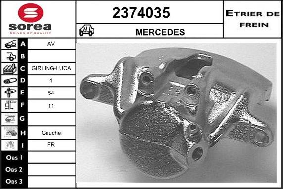 EAI 2374035 - Тормозной суппорт unicars.by