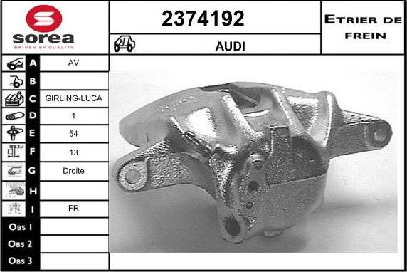 EAI 2374192 - Тормозной суппорт unicars.by