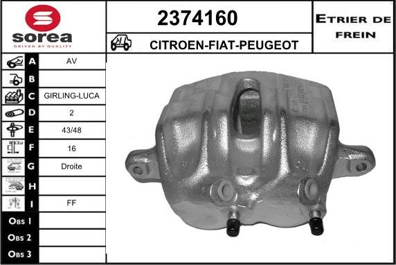 EAI 2374160 - Тормозной суппорт unicars.by