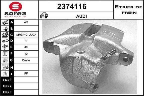 EAI 2374116 - Тормозной суппорт unicars.by