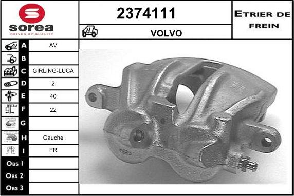 EAI 2374111 - Тормозной суппорт unicars.by