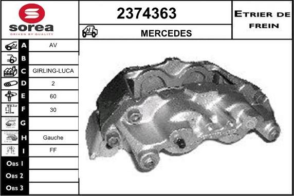 EAI 2374363 - Тормозной суппорт unicars.by