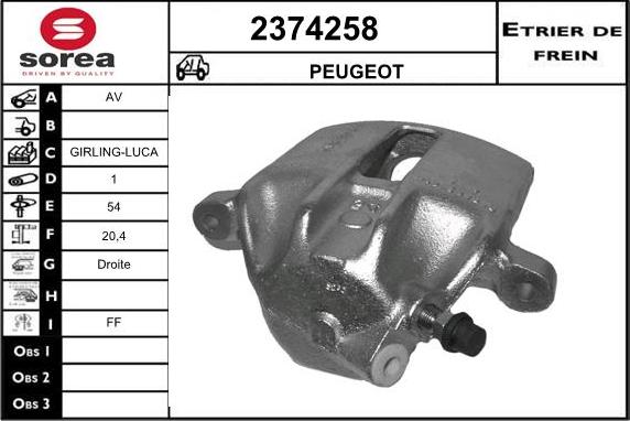 EAI 2374258 - Тормозной суппорт unicars.by