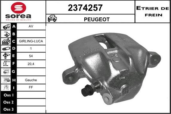 EAI 2374257 - Тормозной суппорт unicars.by