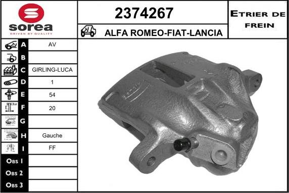 EAI 2374267 - Тормозной суппорт unicars.by