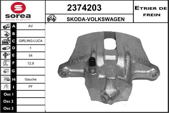 EAI 2374203 - Тормозной суппорт unicars.by