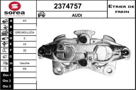 EAI 2374757 - Тормозной суппорт unicars.by