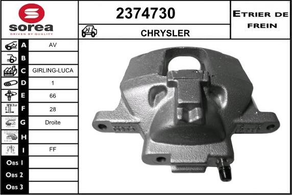 EAI 2374730 - Тормозной суппорт unicars.by