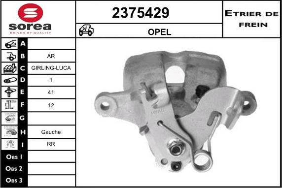 EAI 2375429 - Тормозной суппорт unicars.by