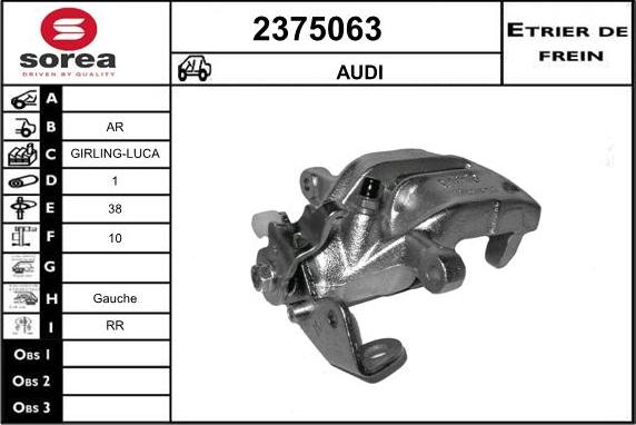 EAI 2375063 - Тормозной суппорт unicars.by