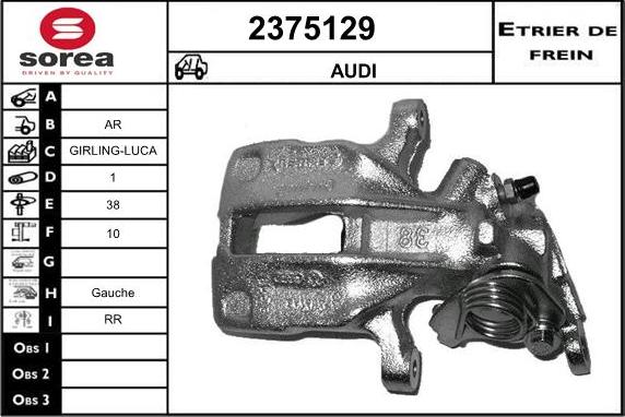 EAI 2375129 - Тормозной суппорт unicars.by