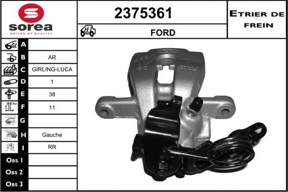 EAI 2375361 - Тормозной суппорт unicars.by