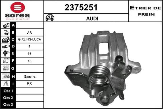 EAI 2375251 - Тормозной суппорт unicars.by