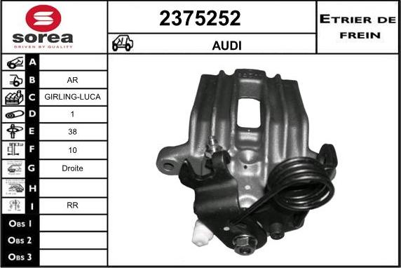 EAI 2375252 - Тормозной суппорт unicars.by