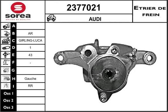 EAI 2377021 - Тормозной суппорт unicars.by