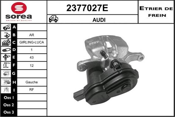 EAI 2377027E - Тормозной суппорт unicars.by